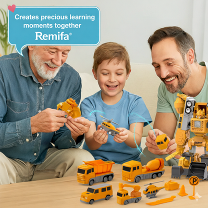 Remifa®Savy Magnetic Robo Car Adventure with Storage Box