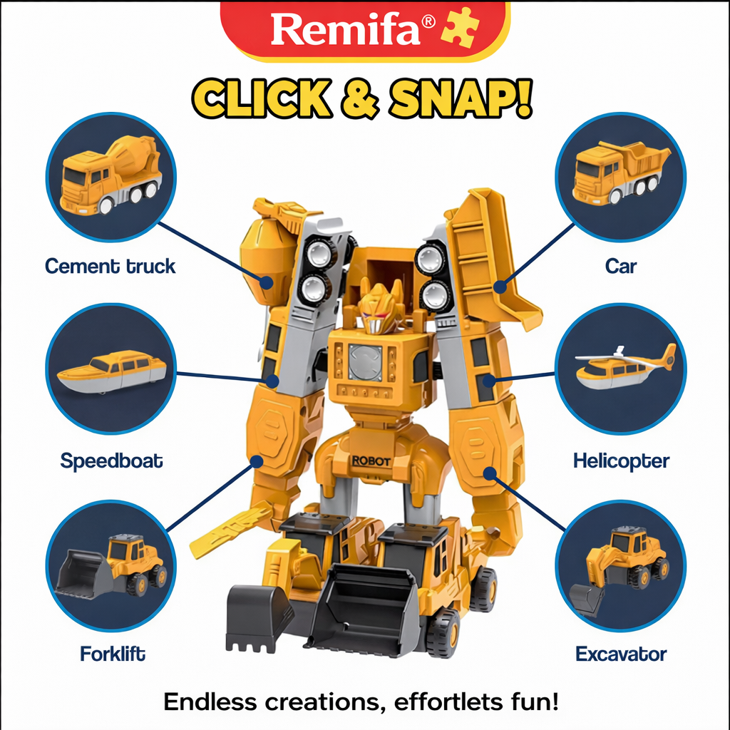 Remifa®Savy Magnetic Robo Car Adventure with Storage Box
