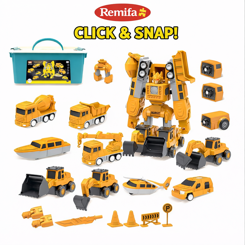 Remifa®Savy Magnetic Robo Car Adventure with Storage Box