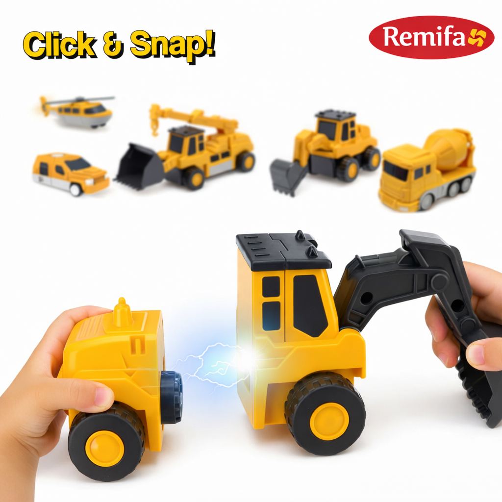 Remifa®Savy Magnetic Robo Car Adventure with Storage Box