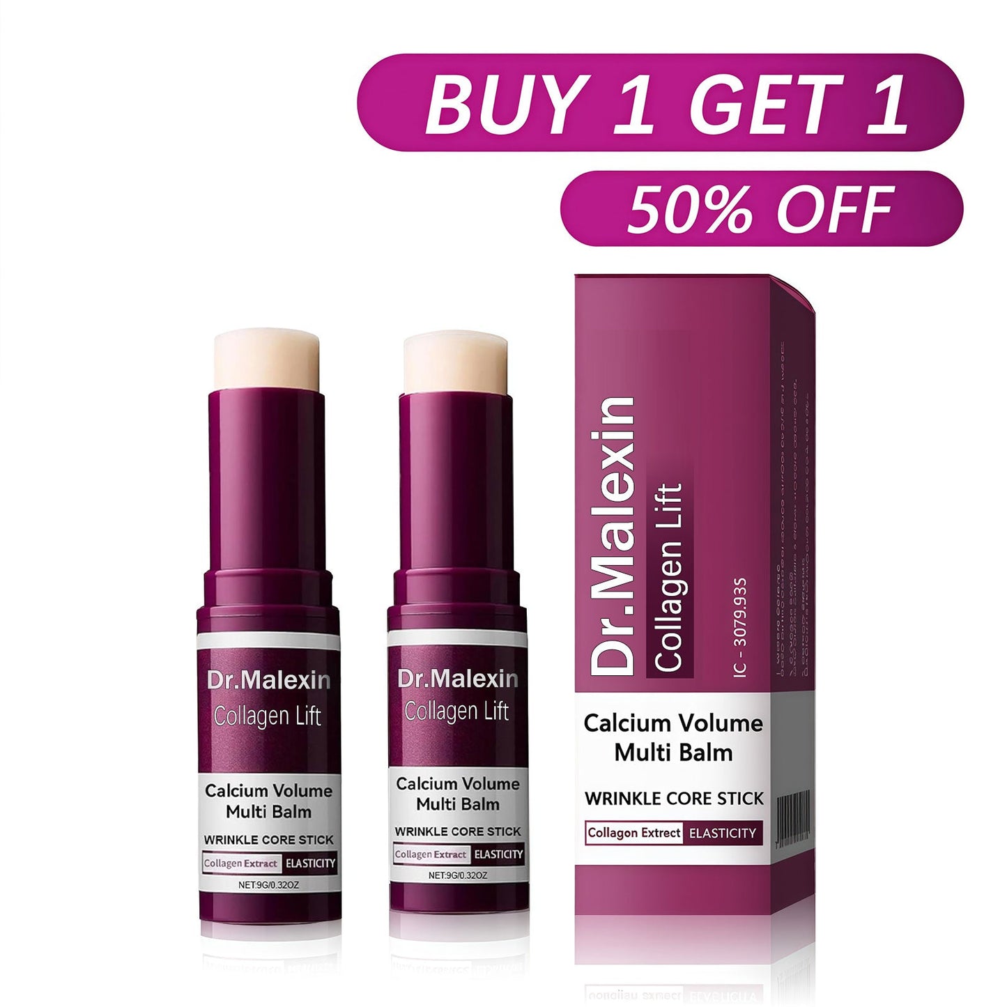 [Dr.Malexin Official]🍀Calcium Volume Multi Balm+Eye Patch 60ea Korean Skin Care Cosmetics