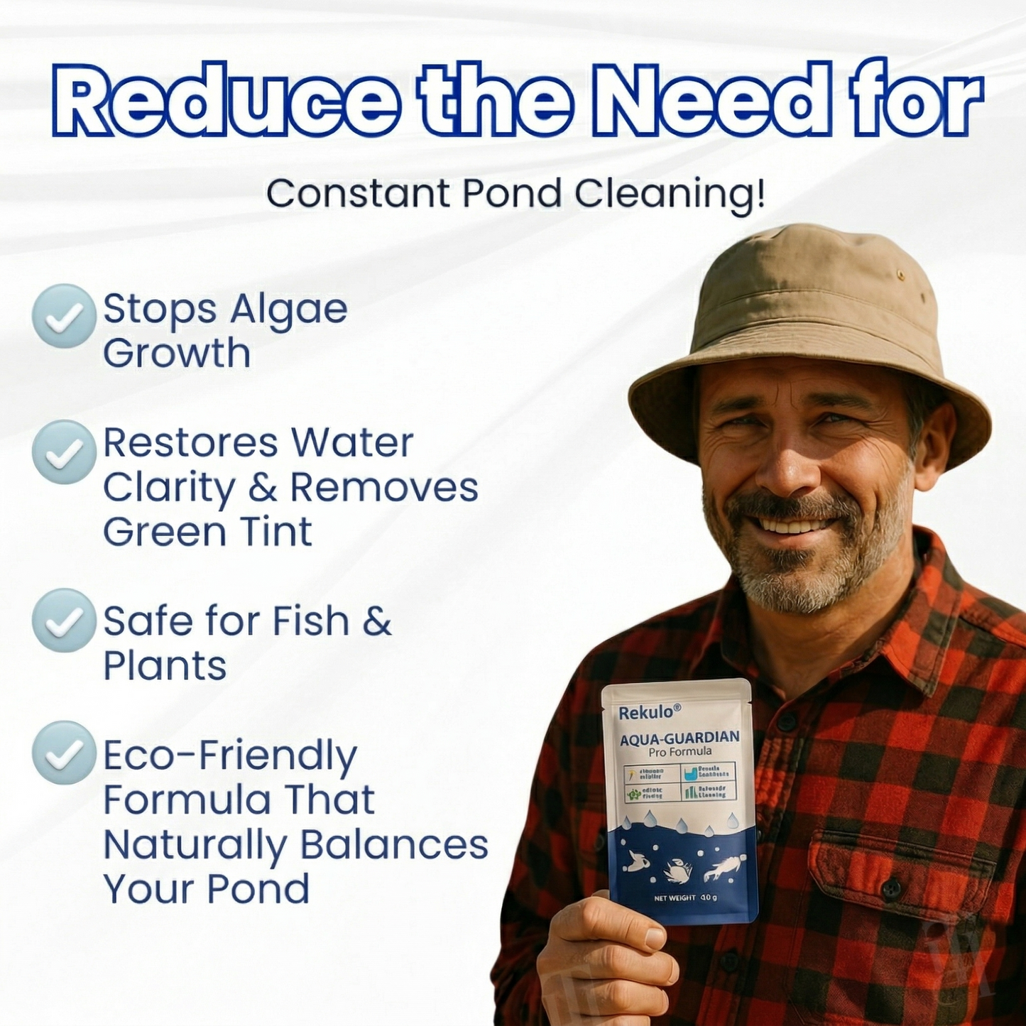 Rekulo® Aqua-Guardian Pro Formula🐟 From Swampy Green to Crystal Clear – Without the Chemicals