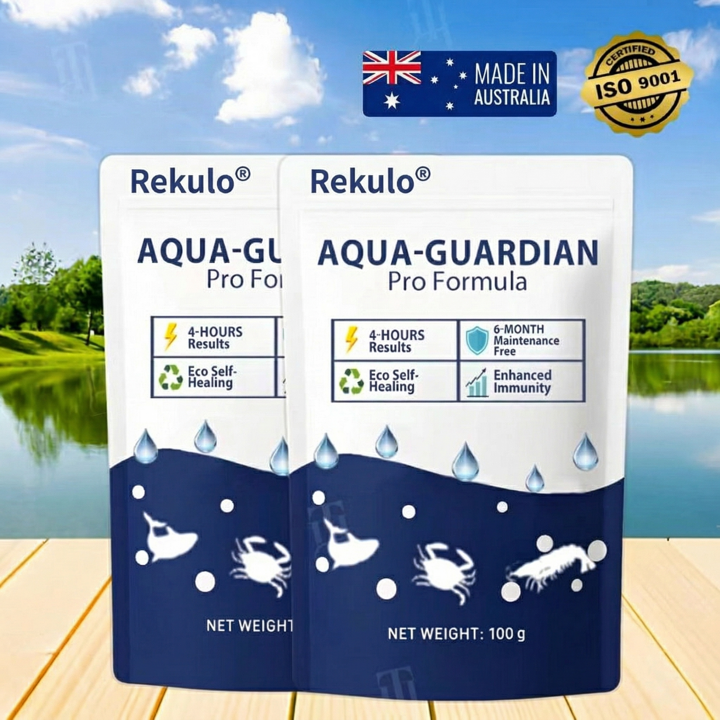 Rekulo® Aqua-Guardian Pro Formula🐟 From Swampy Green to Crystal Clear – Without the Chemicals