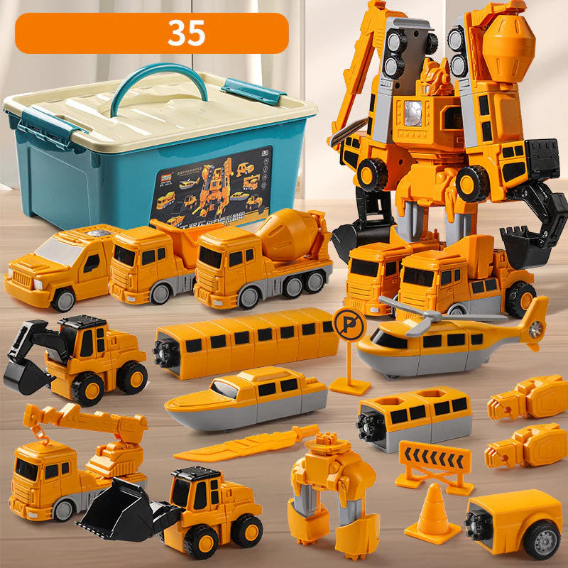 Remifa®Savy Magnetic Robo Car Adventure with Storage Box